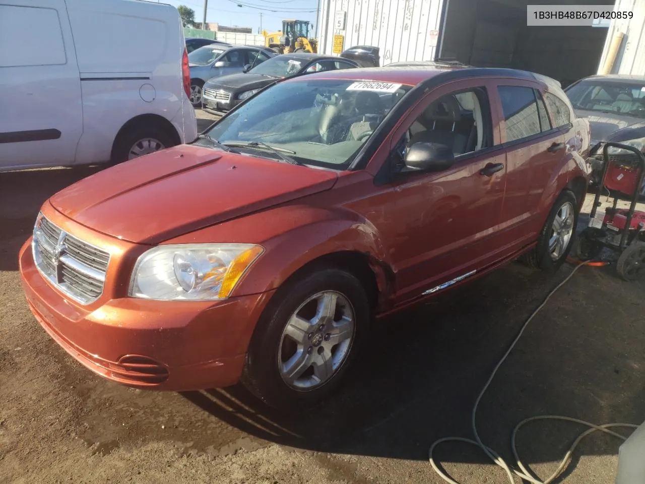 2007 Dodge Caliber Sxt VIN: 1B3HB48B67D420859 Lot: 77662694