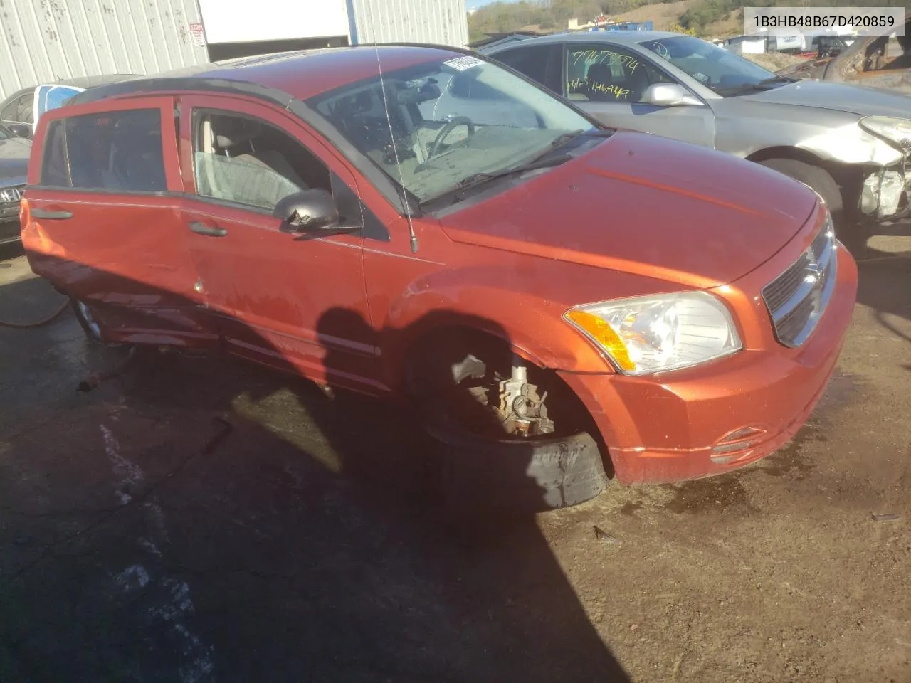 2007 Dodge Caliber Sxt VIN: 1B3HB48B67D420859 Lot: 77662694