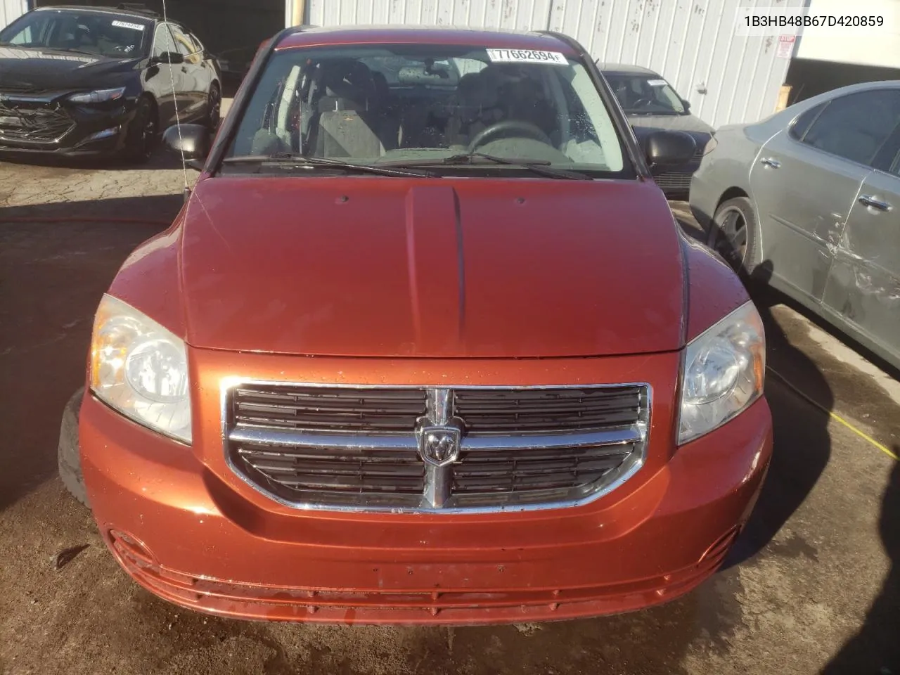 2007 Dodge Caliber Sxt VIN: 1B3HB48B67D420859 Lot: 77662694