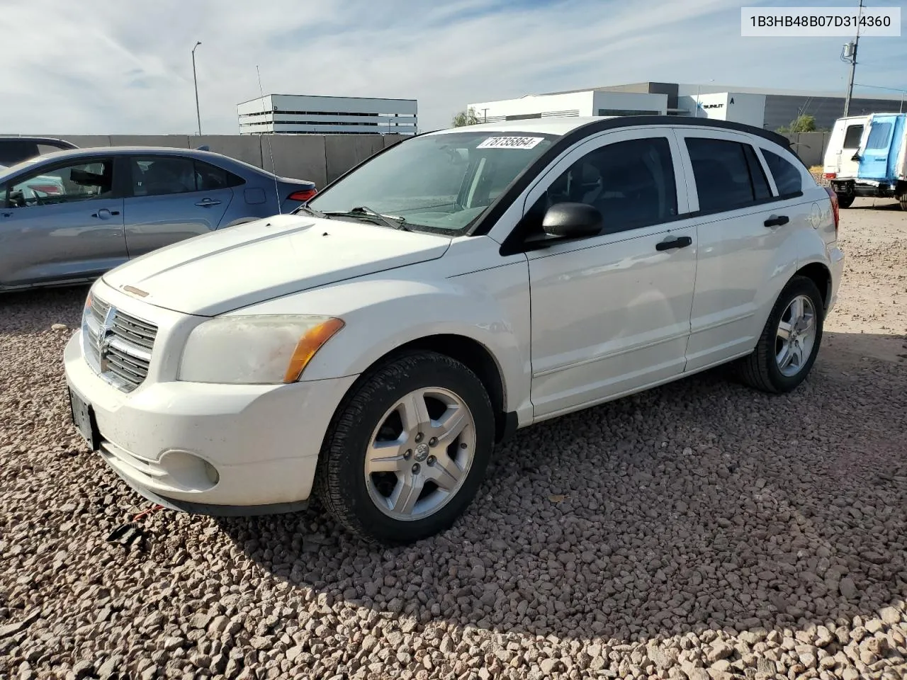 2007 Dodge Caliber Sxt VIN: 1B3HB48B07D314360 Lot: 78735864