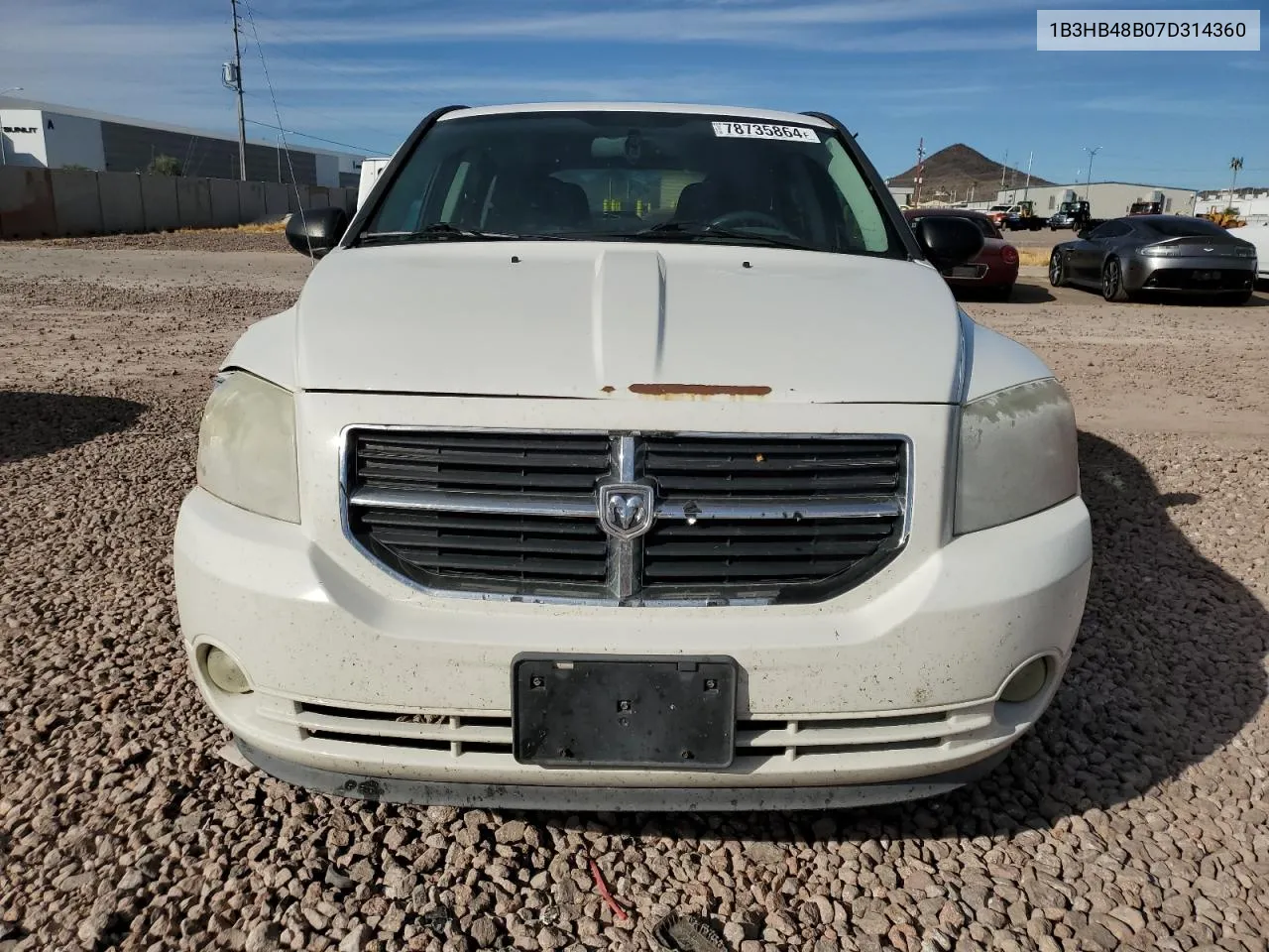 2007 Dodge Caliber Sxt VIN: 1B3HB48B07D314360 Lot: 78735864