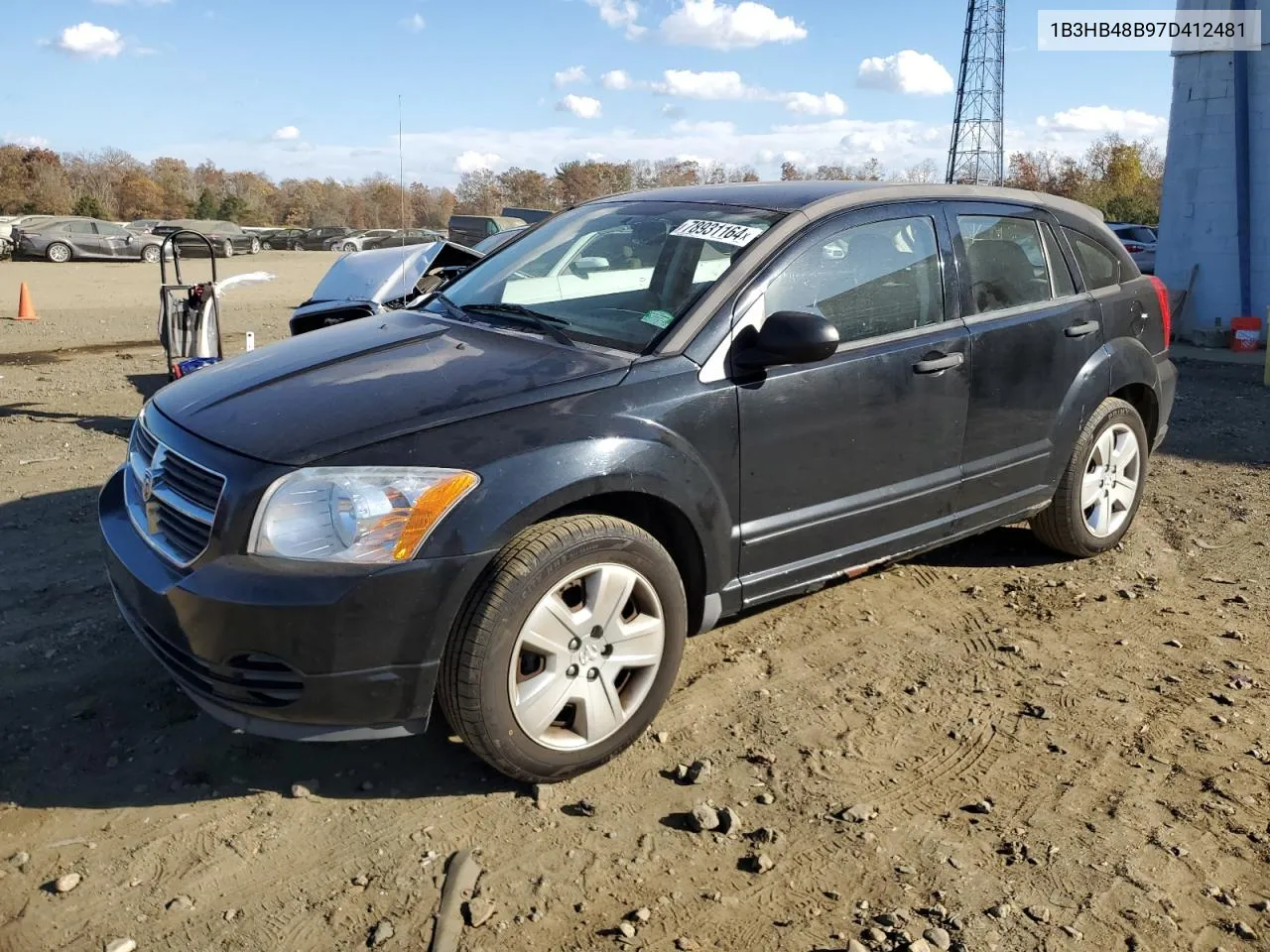 2007 Dodge Caliber Sxt VIN: 1B3HB48B97D412481 Lot: 78931164