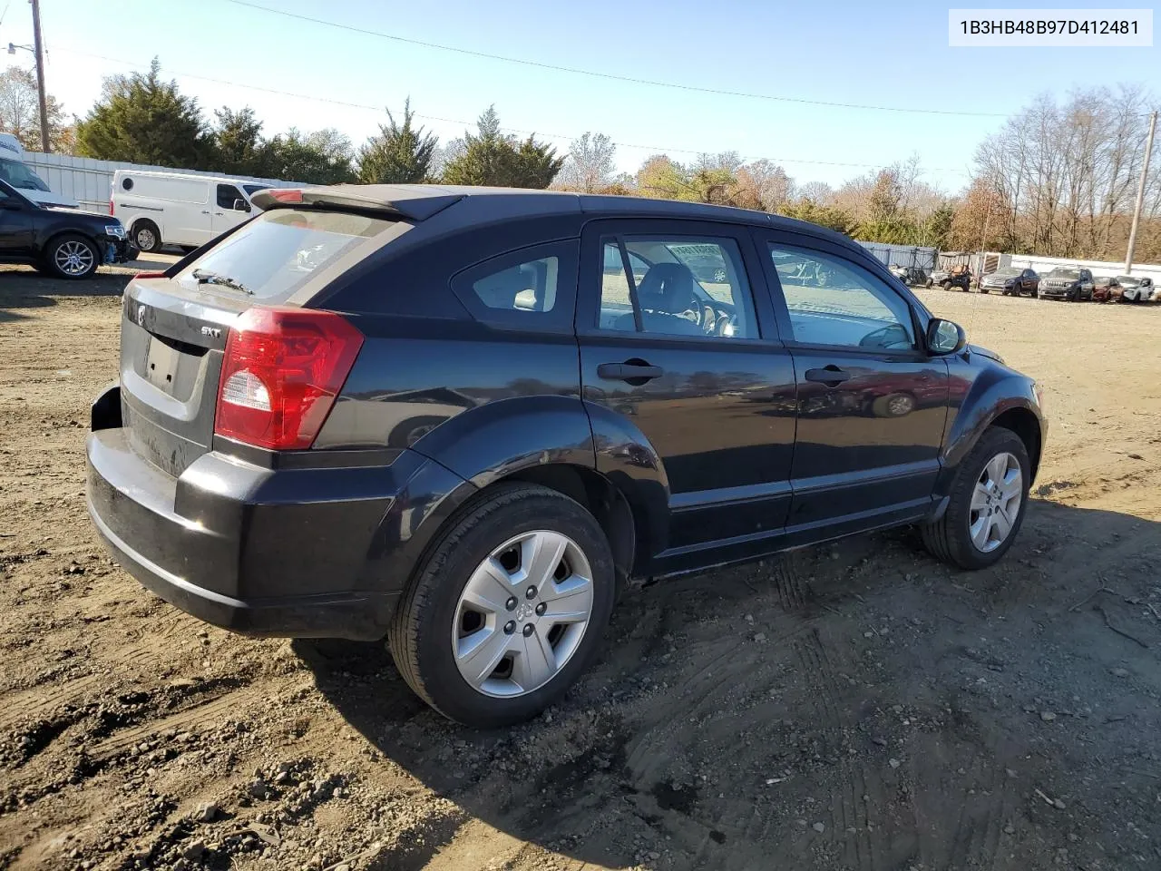 2007 Dodge Caliber Sxt VIN: 1B3HB48B97D412481 Lot: 78931164