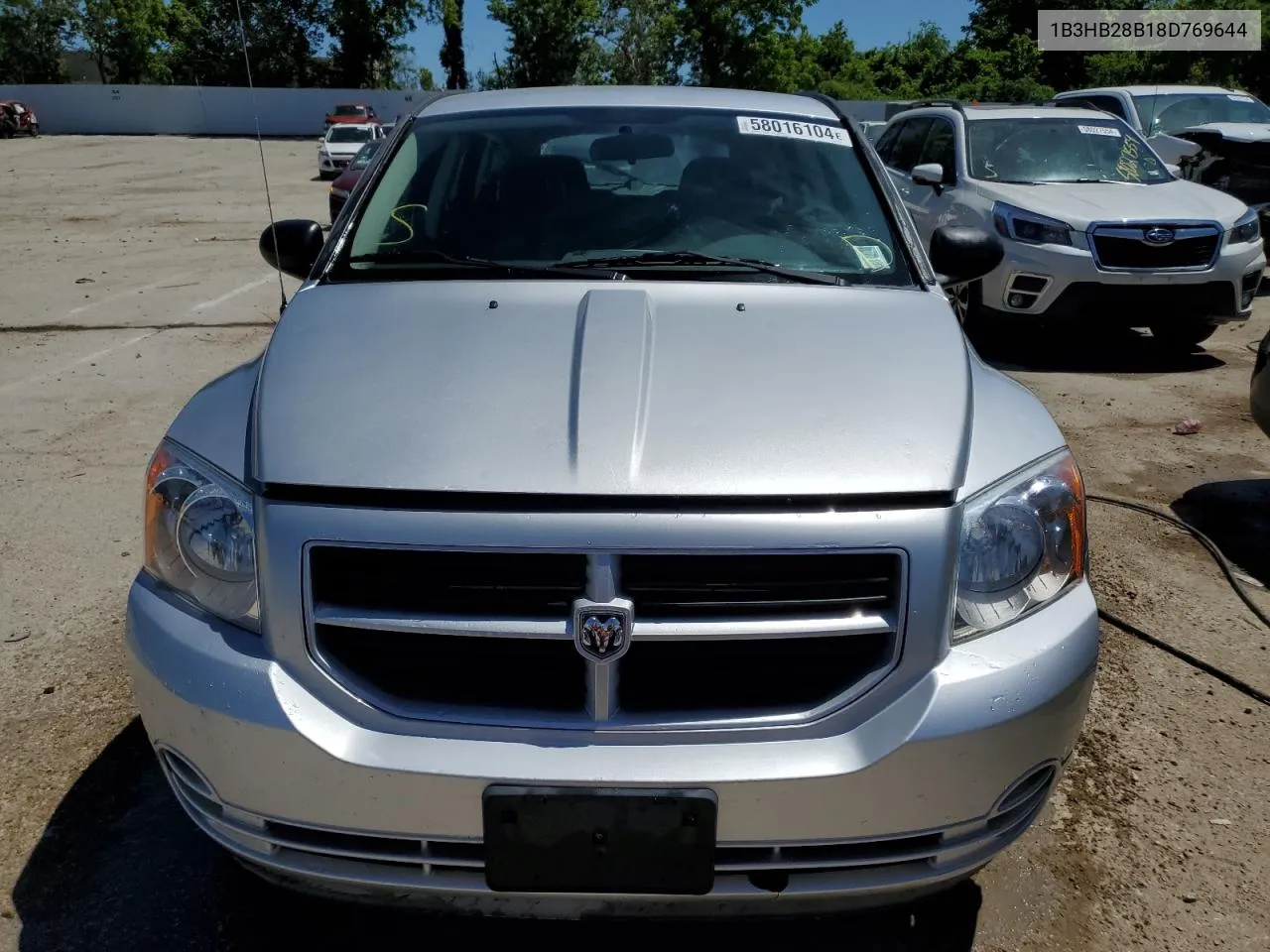 2008 Dodge Caliber VIN: 1B3HB28B18D769644 Lot: 58016104