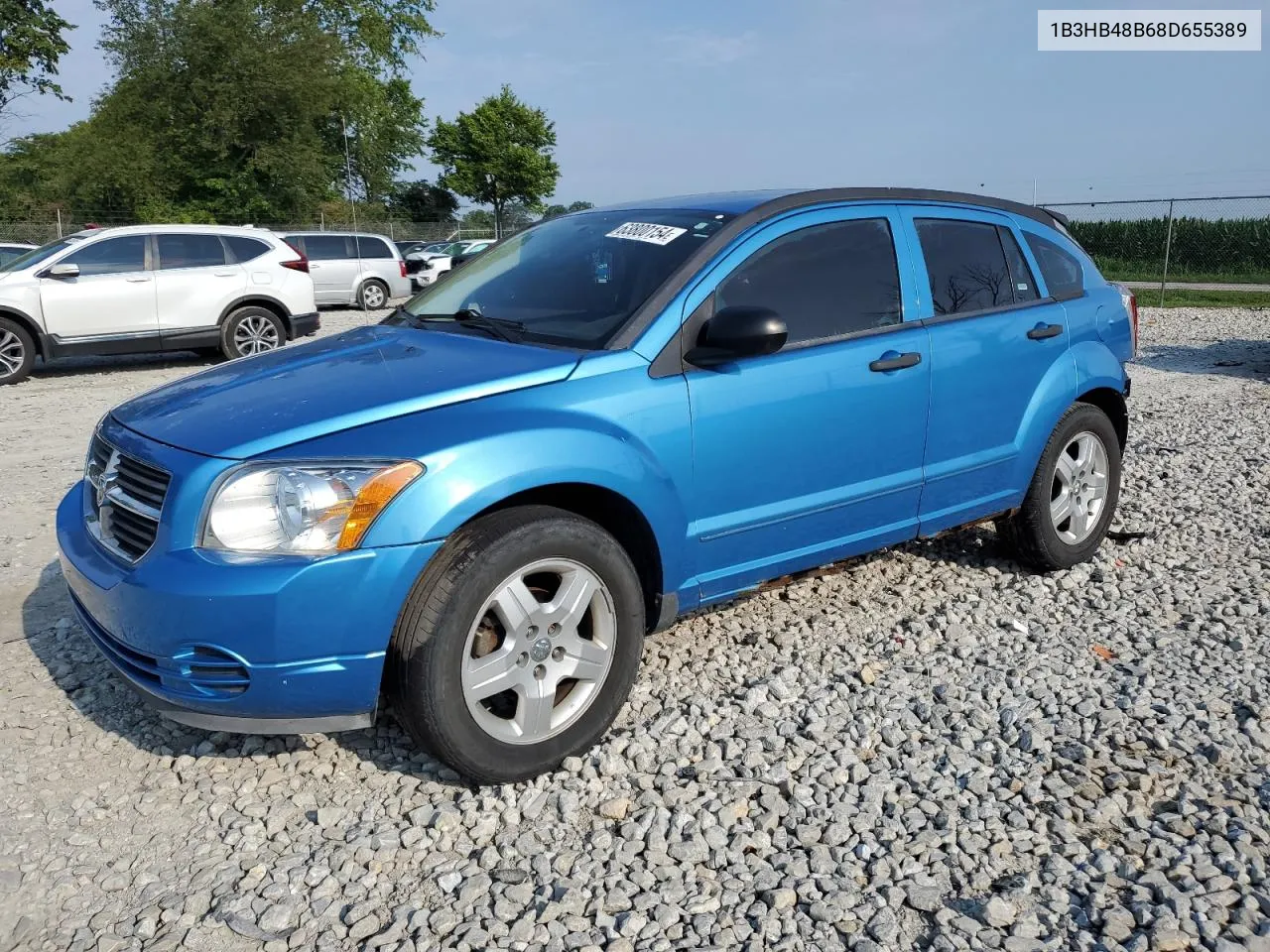 2008 Dodge Caliber Sxt VIN: 1B3HB48B68D655389 Lot: 63800154