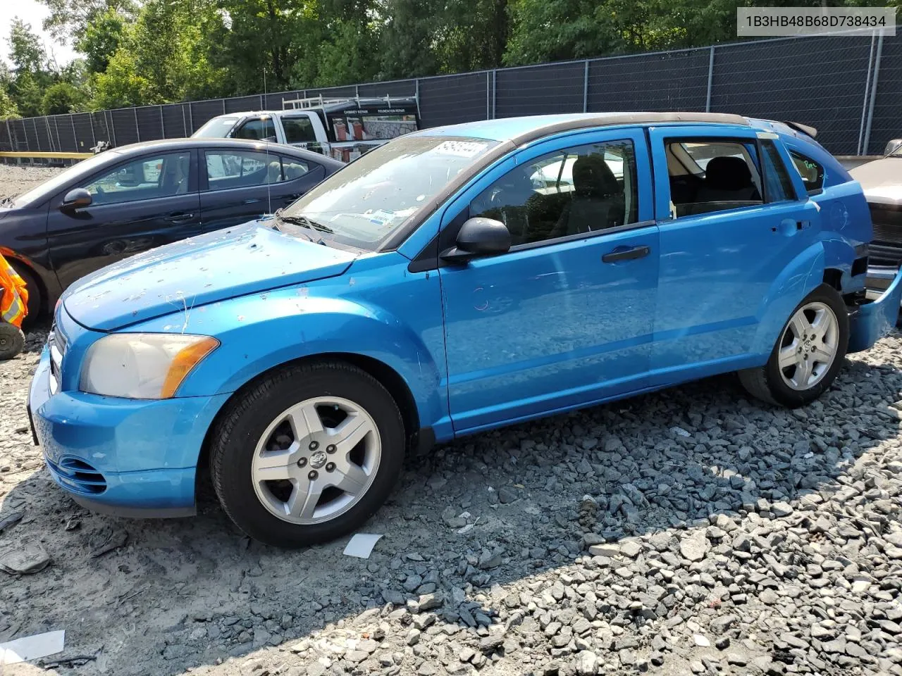 2008 Dodge Caliber Sxt VIN: 1B3HB48B68D738434 Lot: 64645044