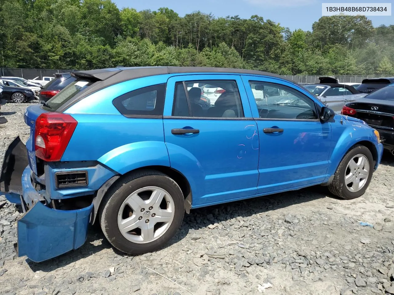 2008 Dodge Caliber Sxt VIN: 1B3HB48B68D738434 Lot: 64645044