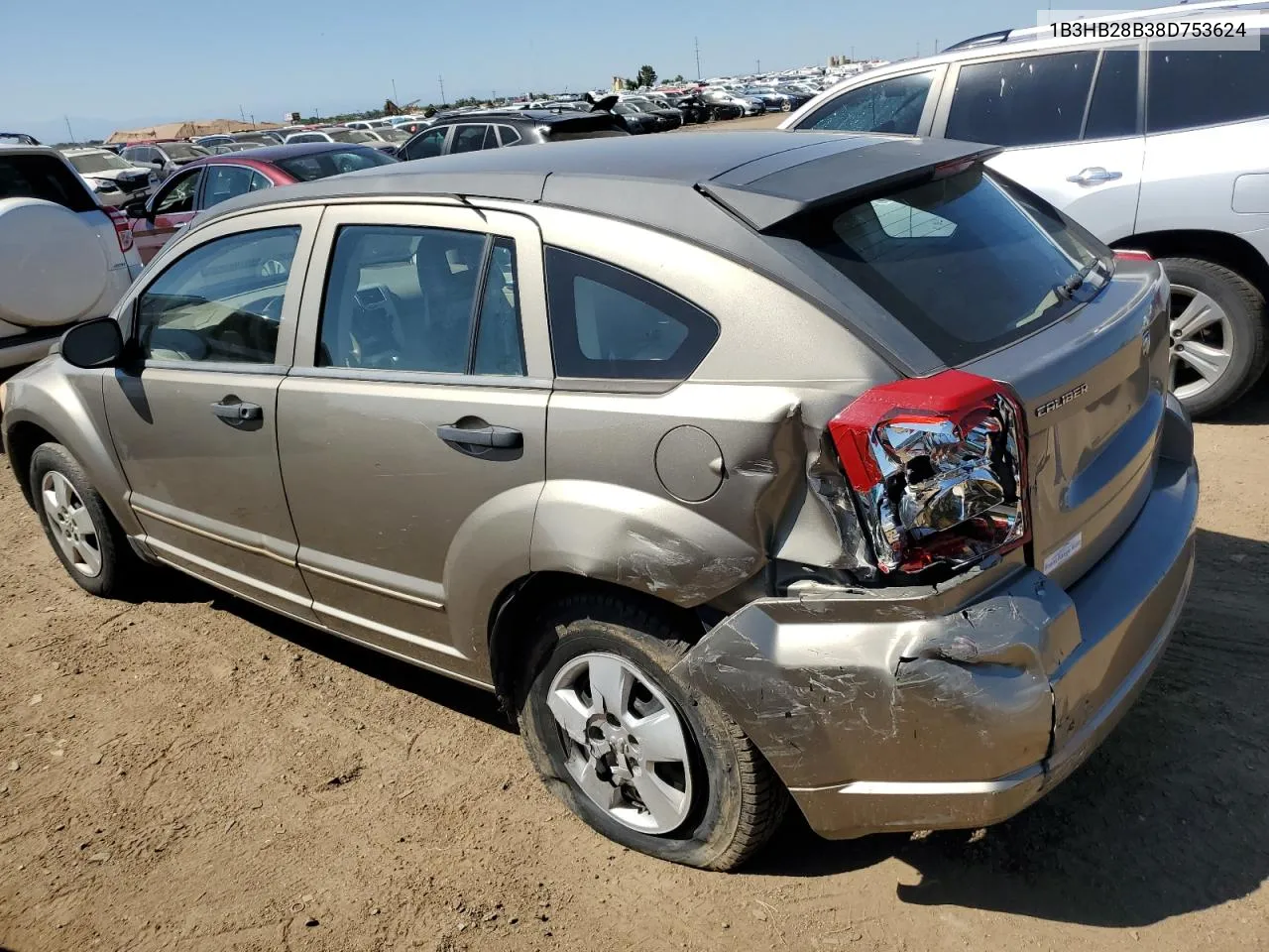 2008 Dodge Caliber VIN: 1B3HB28B38D753624 Lot: 69327254