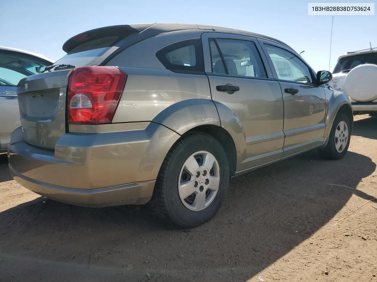 2008 Dodge Caliber VIN: 1B3HB28B38D753624 Lot: 69327254