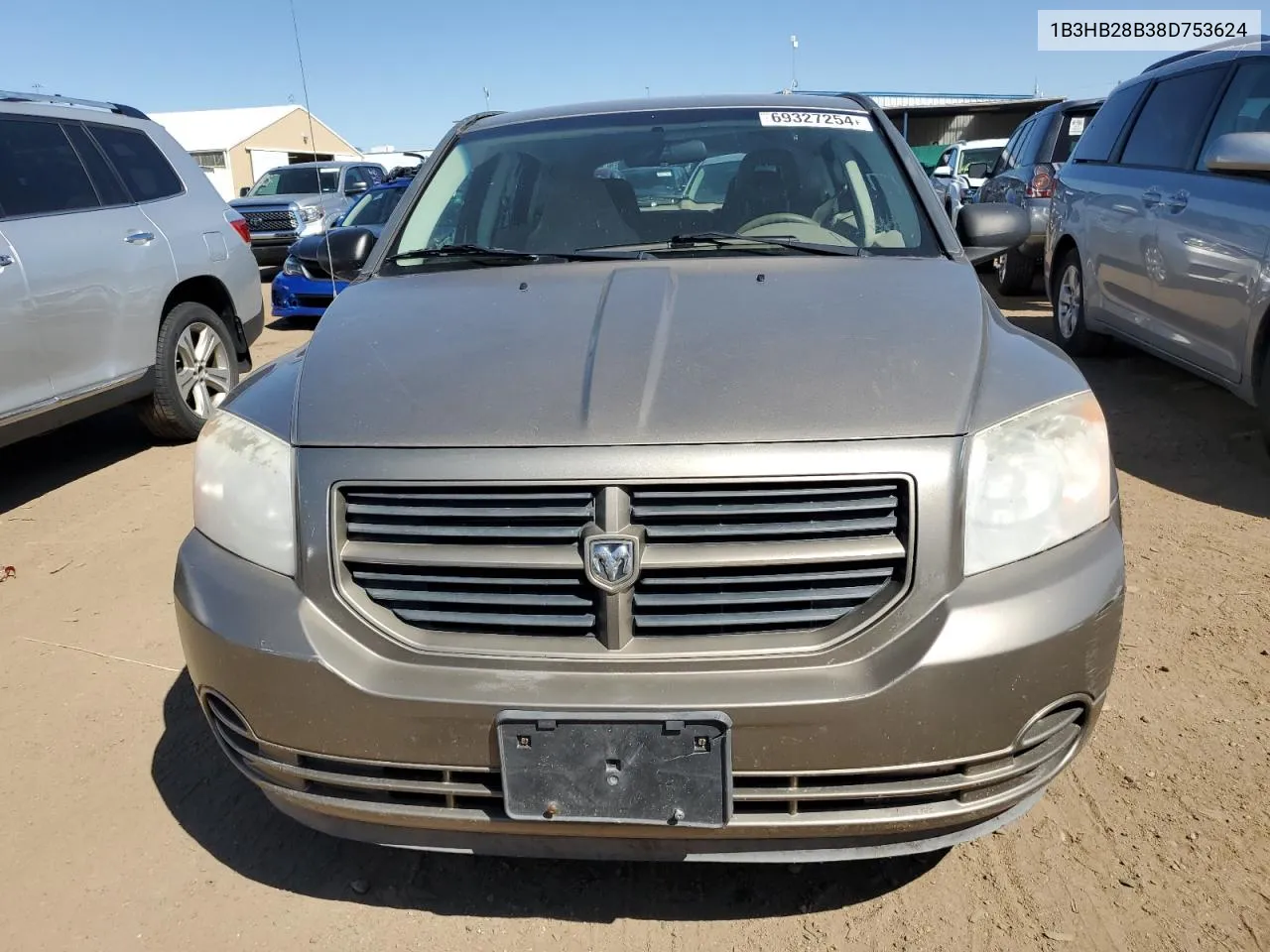 2008 Dodge Caliber VIN: 1B3HB28B38D753624 Lot: 69327254