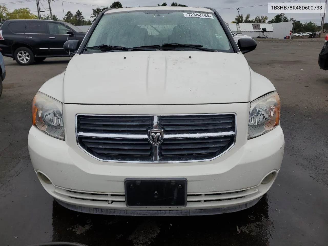 2008 Dodge Caliber R/T VIN: 1B3HB78K48D600733 Lot: 72380784