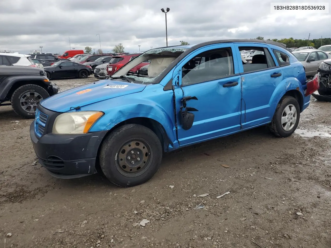 2008 Dodge Caliber VIN: 1B3HB28B18D536928 Lot: 73457424