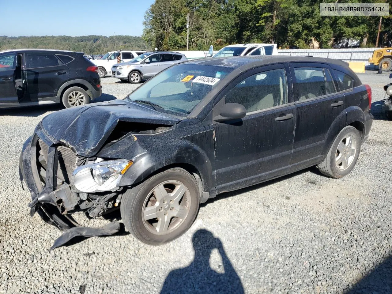 2008 Dodge Caliber Sxt VIN: 1B3HB48B98D754434 Lot: 74442884