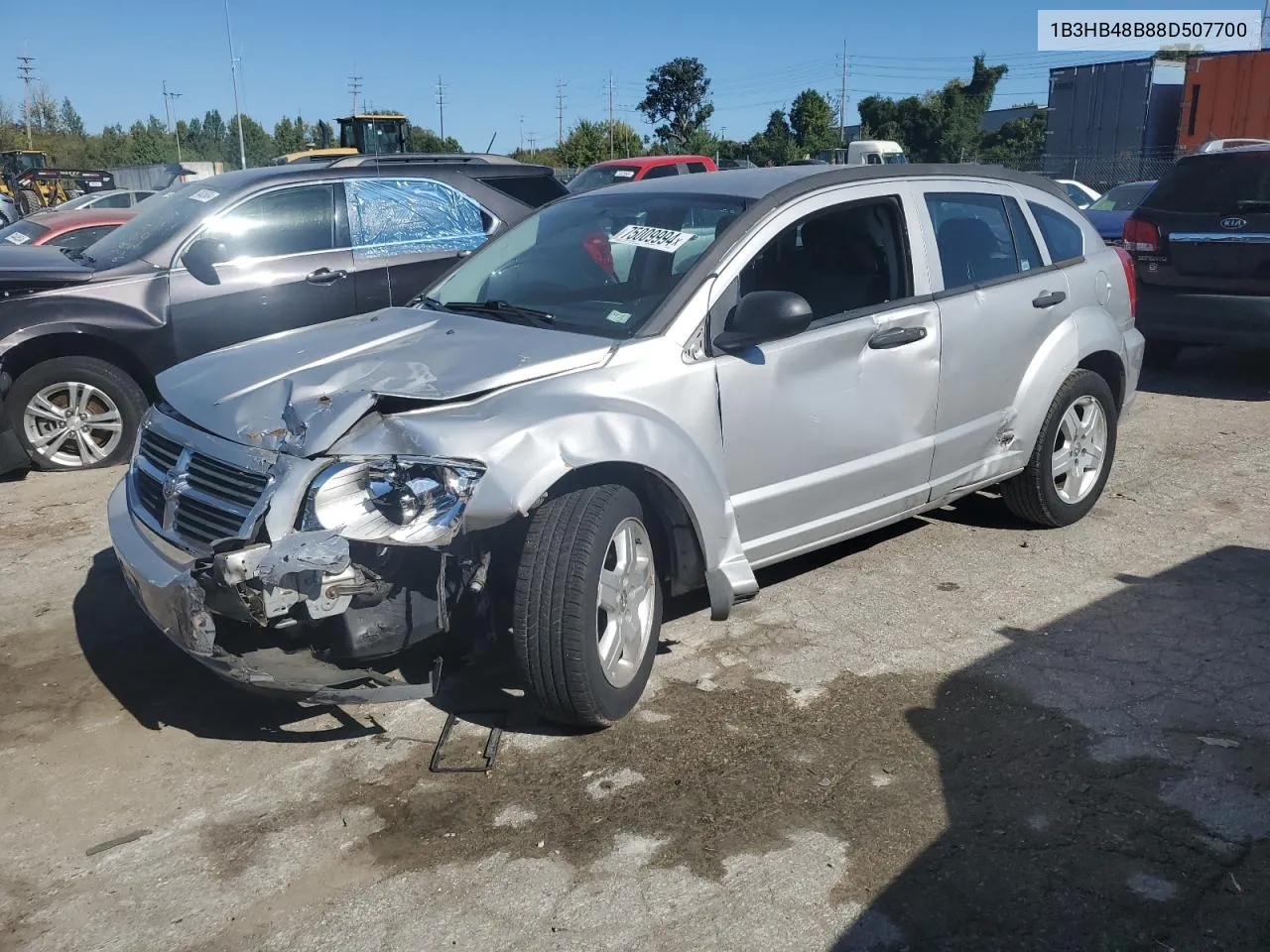 2008 Dodge Caliber Sxt VIN: 1B3HB48B88D507700 Lot: 75009994