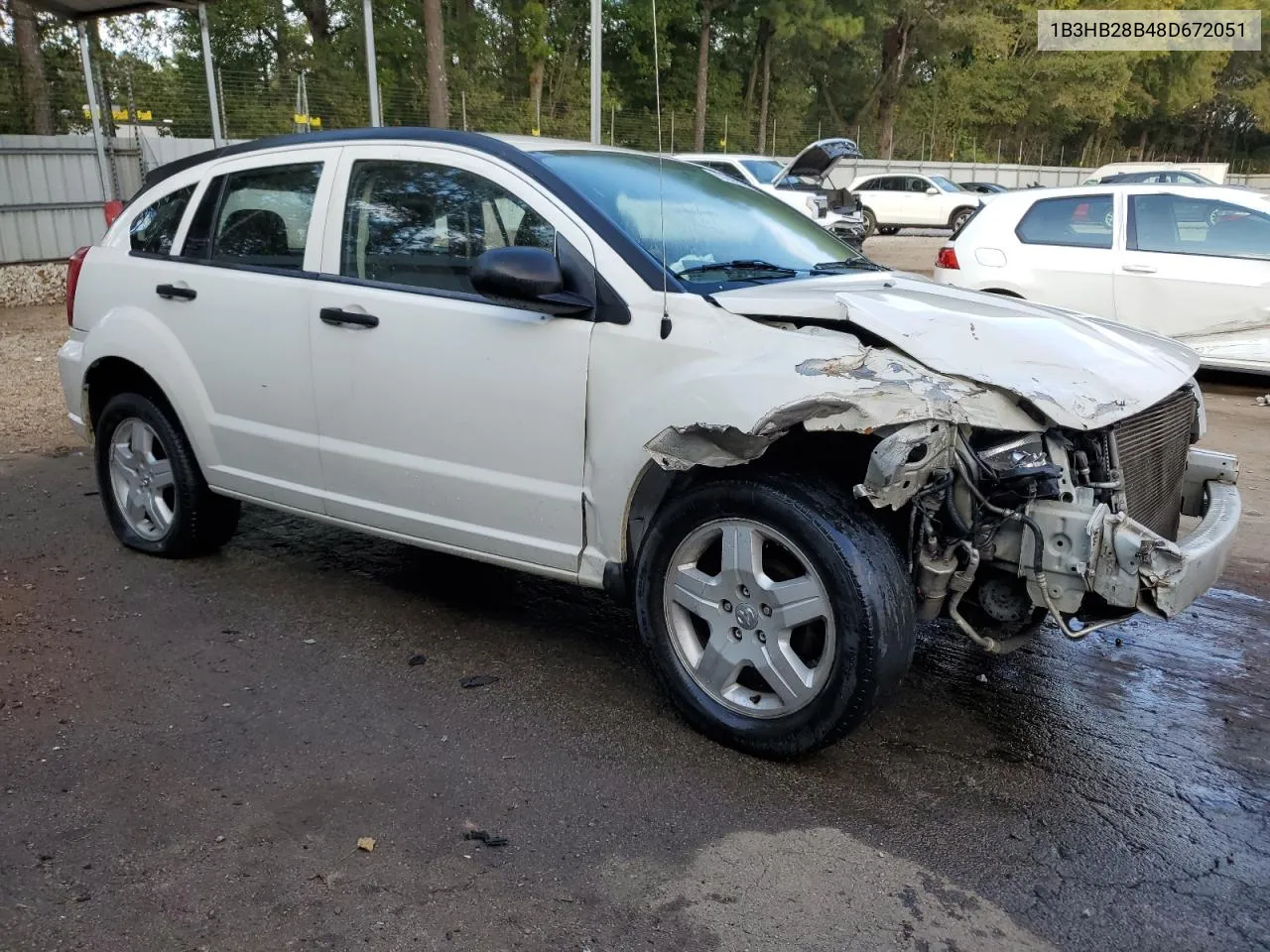 2008 Dodge Caliber VIN: 1B3HB28B48D672051 Lot: 76240804