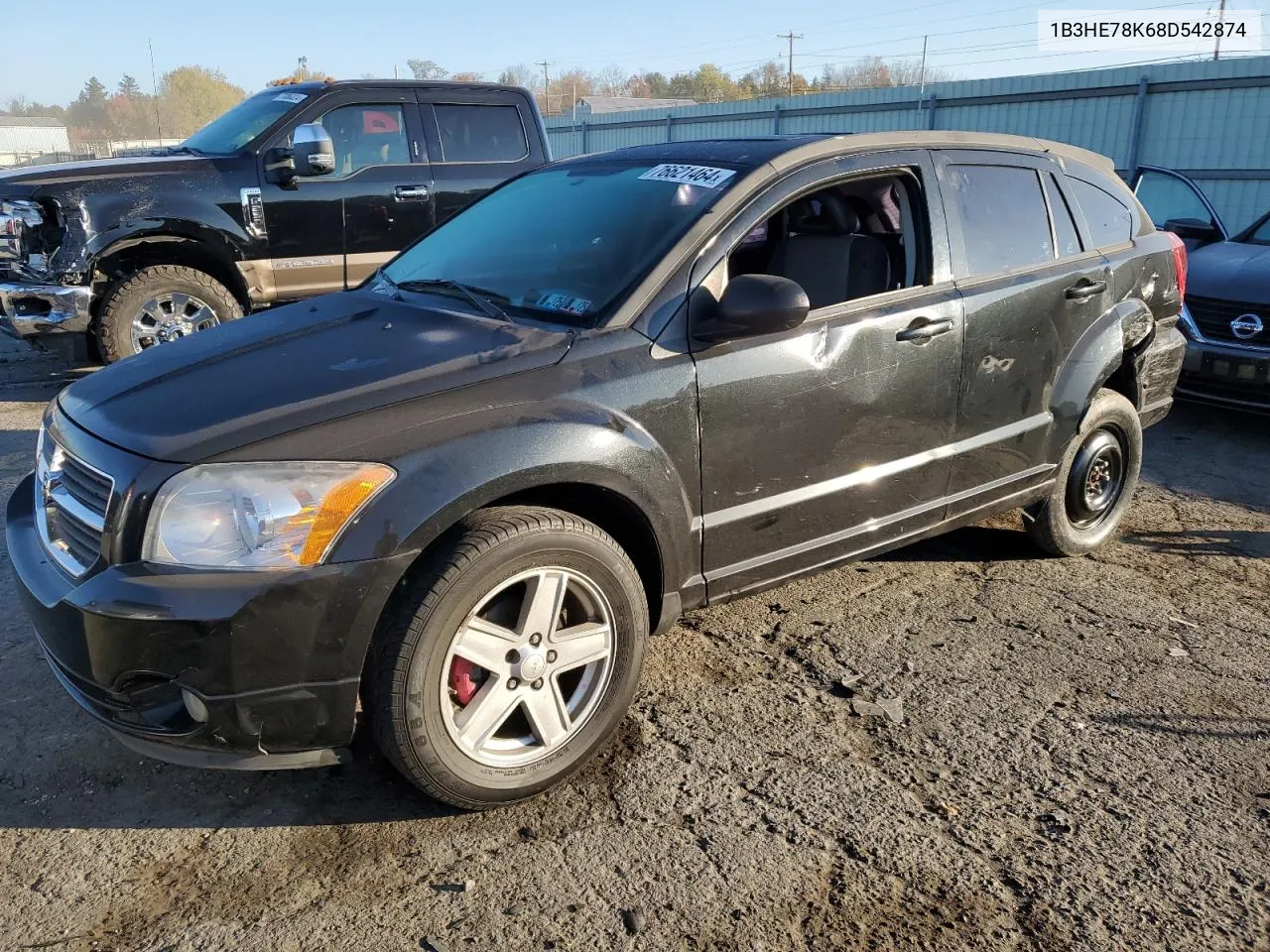 2008 Dodge Caliber R/T VIN: 1B3HE78K68D542874 Lot: 76621464