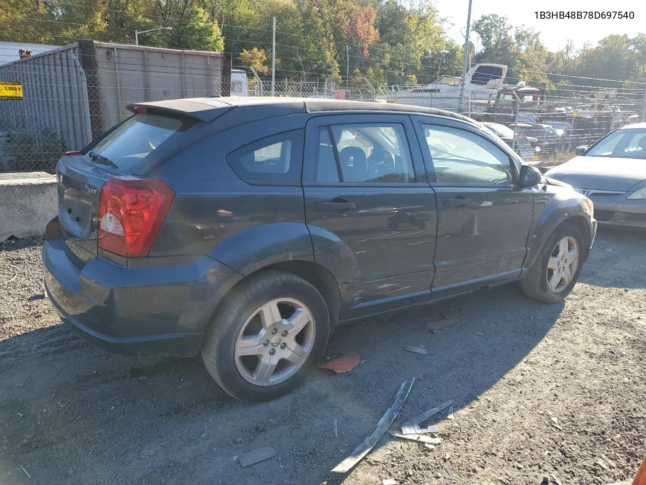 2008 Dodge Caliber Sxt VIN: 1B3HB48B78D697540 Lot: 76687344