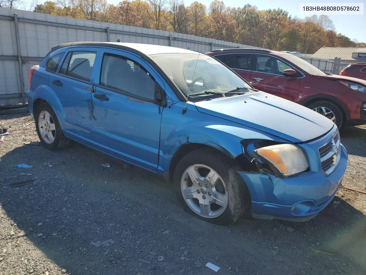 1B3HB48B08D578602 2008 Dodge Caliber Sxt