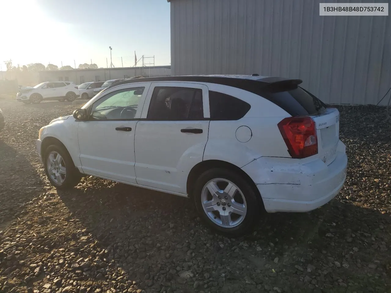 2008 Dodge Caliber Sxt VIN: 1B3HB48B48D753742 Lot: 77481564