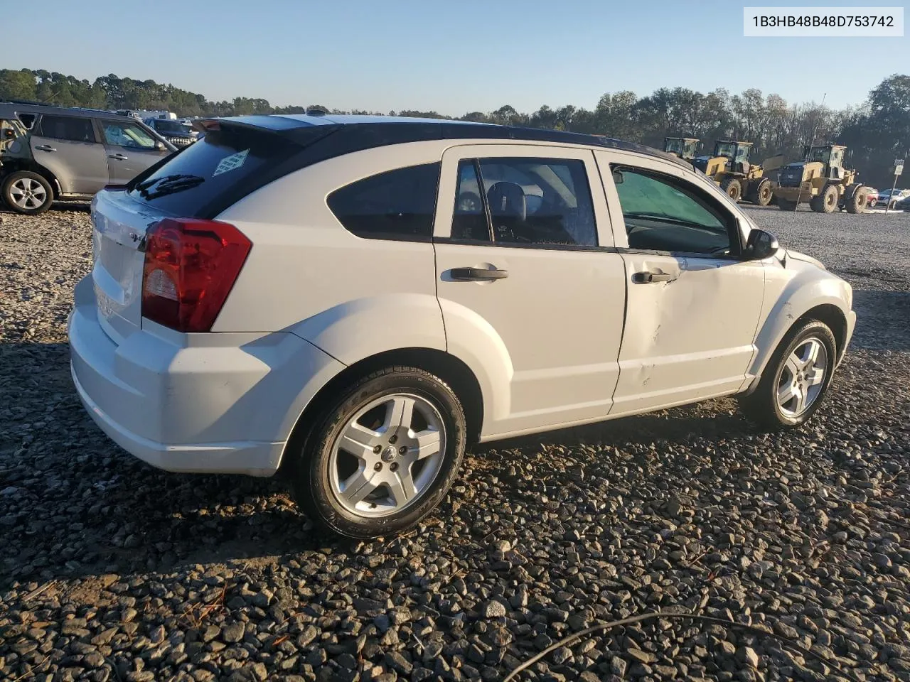 2008 Dodge Caliber Sxt VIN: 1B3HB48B48D753742 Lot: 77481564