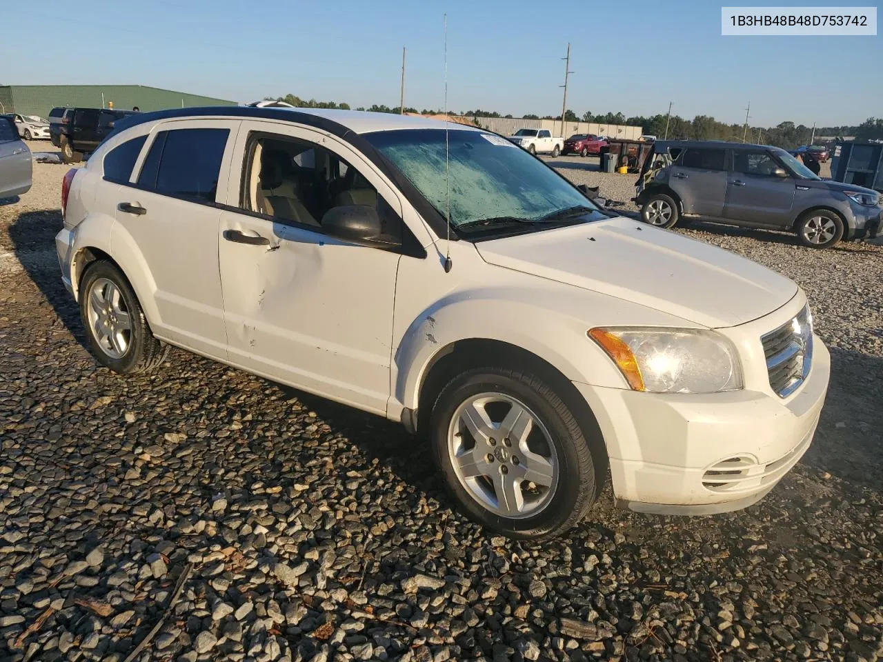 2008 Dodge Caliber Sxt VIN: 1B3HB48B48D753742 Lot: 77481564