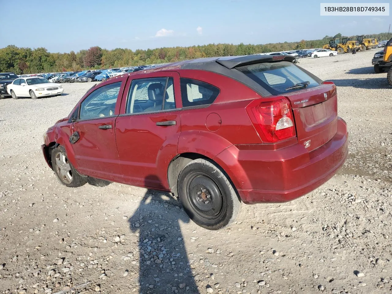 2008 Dodge Caliber VIN: 1B3HB28B18D749345 Lot: 77535934