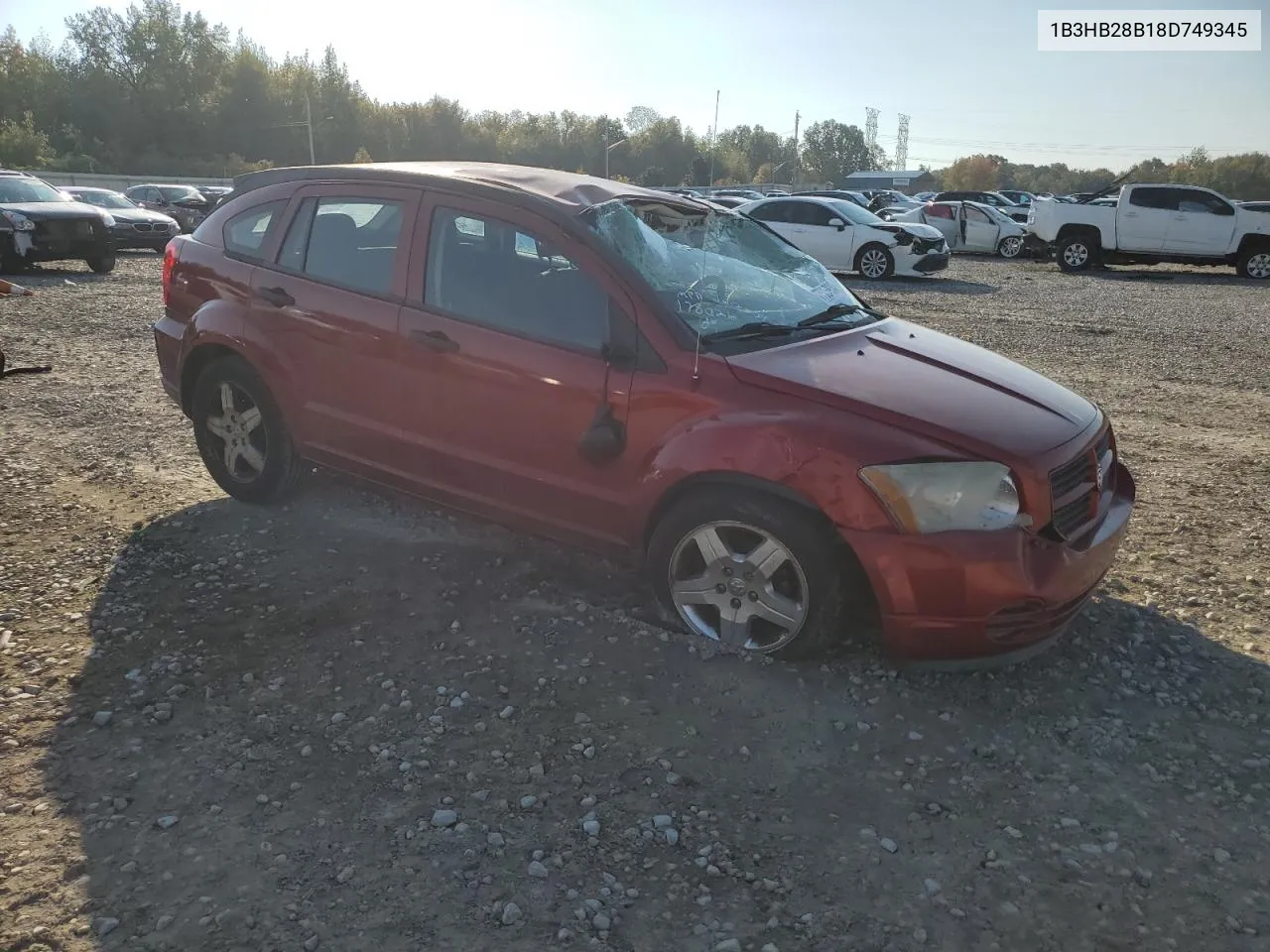 2008 Dodge Caliber VIN: 1B3HB28B18D749345 Lot: 77535934