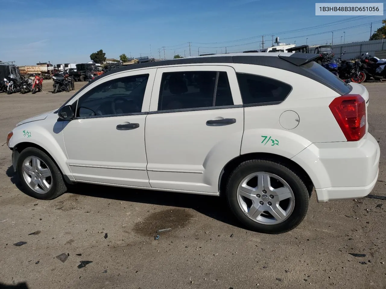 2008 Dodge Caliber Sxt VIN: 1B3HB48B38D651056 Lot: 77610944