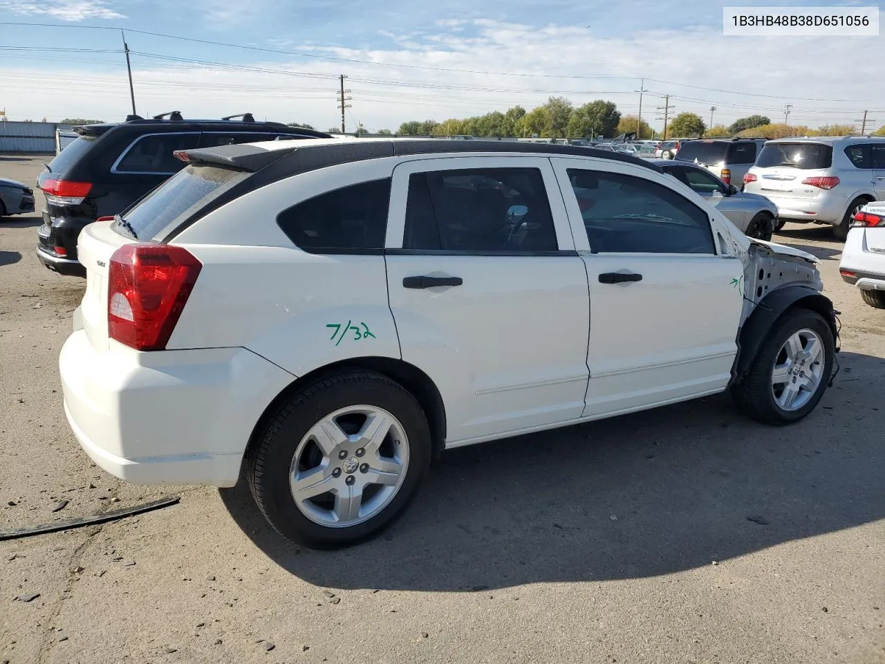 2008 Dodge Caliber Sxt VIN: 1B3HB48B38D651056 Lot: 77610944