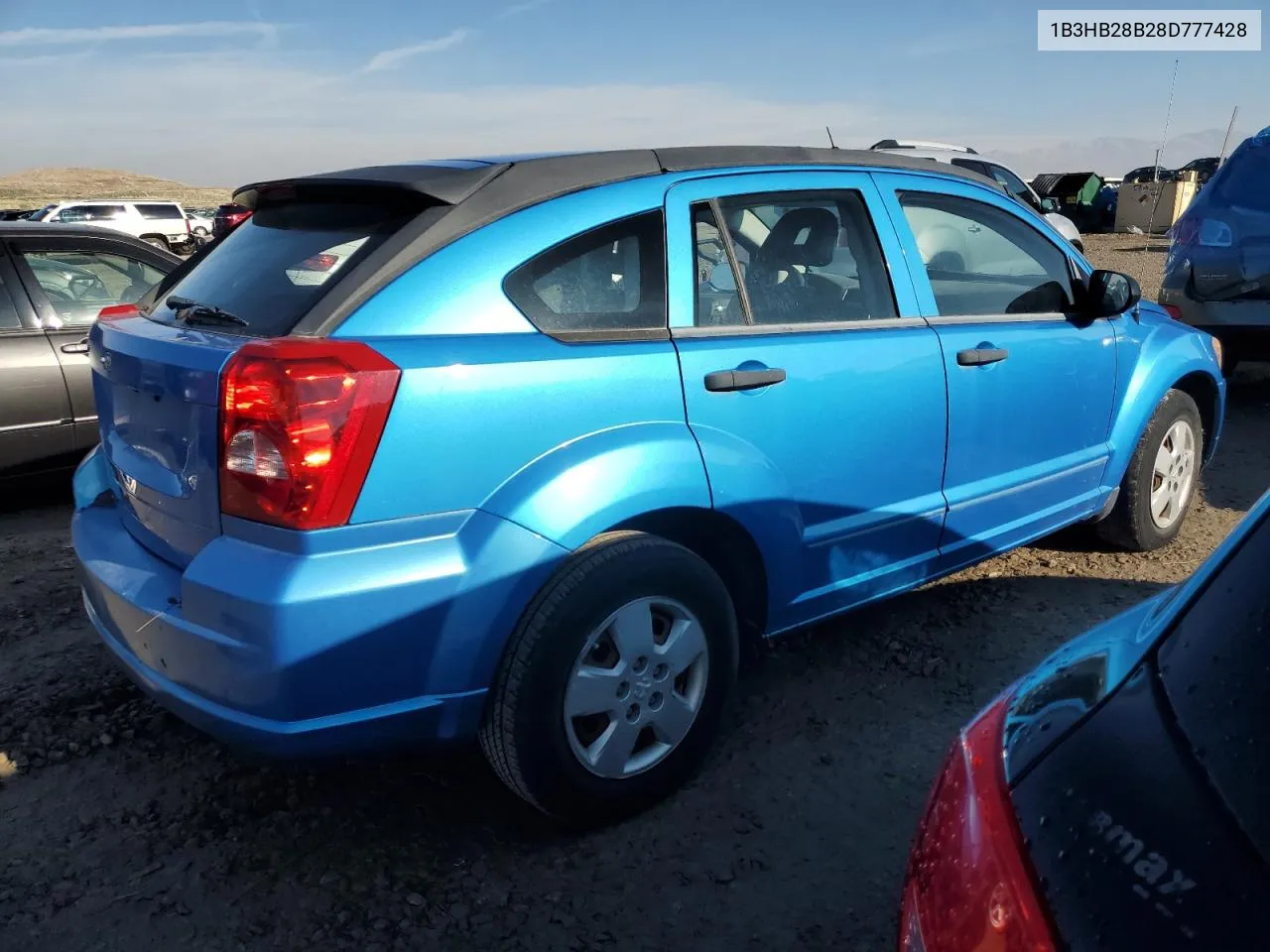 2008 Dodge Caliber VIN: 1B3HB28B28D777428 Lot: 77704283