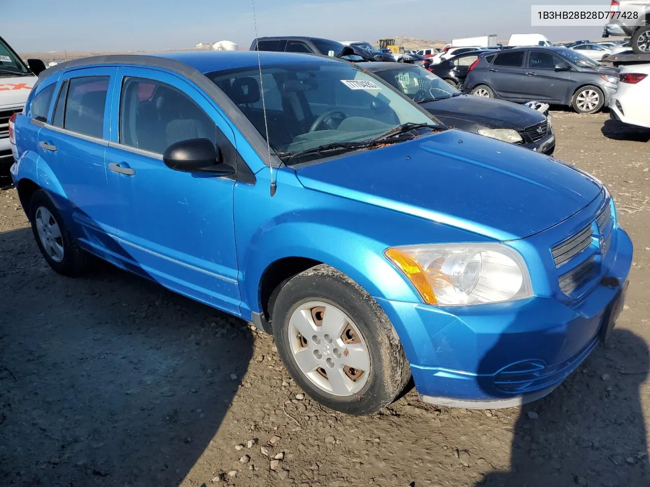 2008 Dodge Caliber VIN: 1B3HB28B28D777428 Lot: 77704283