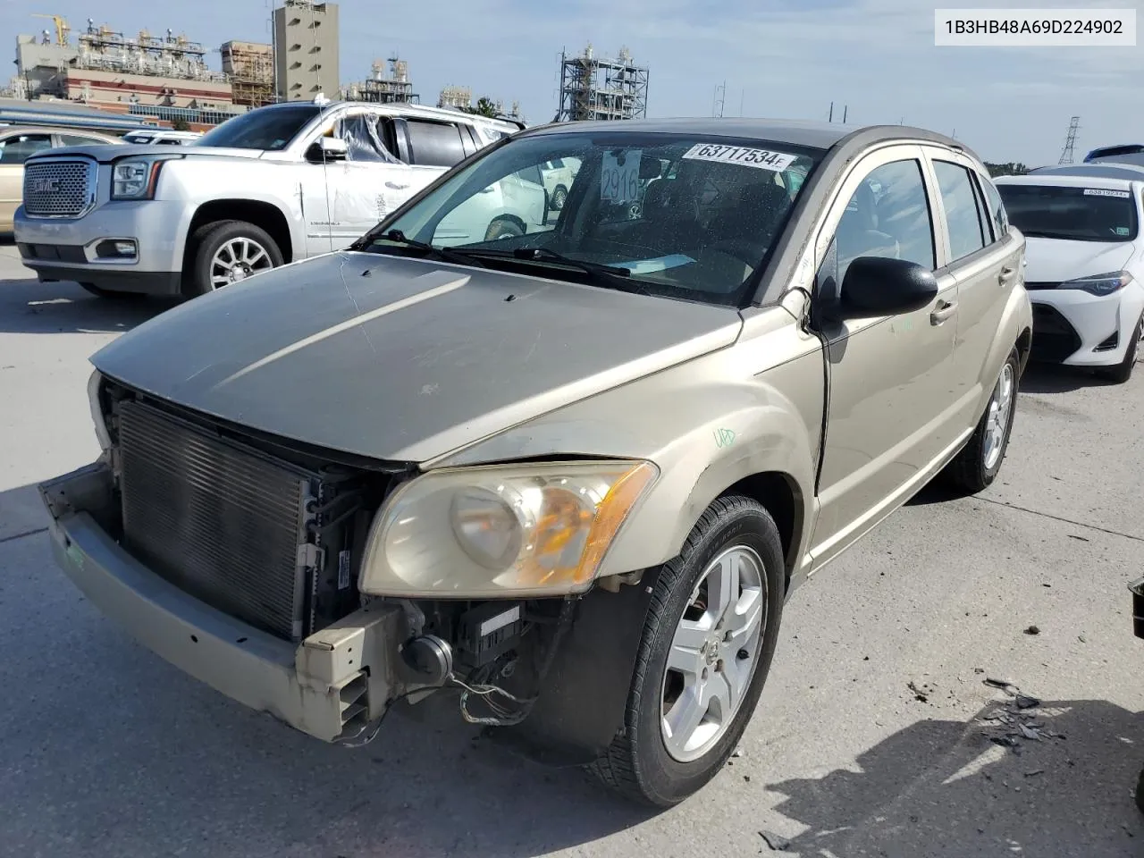 2009 Dodge Caliber Sxt VIN: 1B3HB48A69D224902 Lot: 63717534