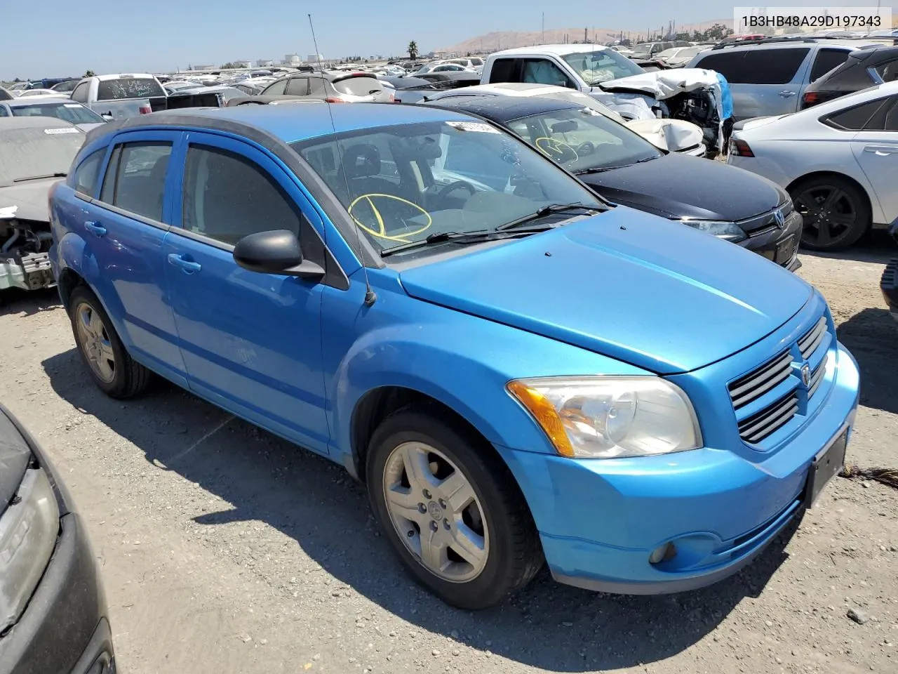 2009 Dodge Caliber Sxt VIN: 1B3HB48A29D197343 Lot: 64077564