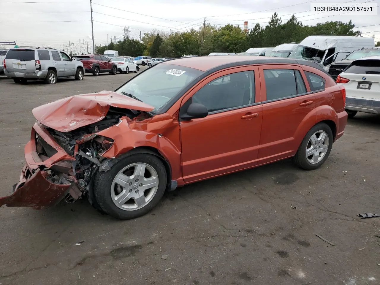 2009 Dodge Caliber Sxt VIN: 1B3HB48A29D157571 Lot: 71870254