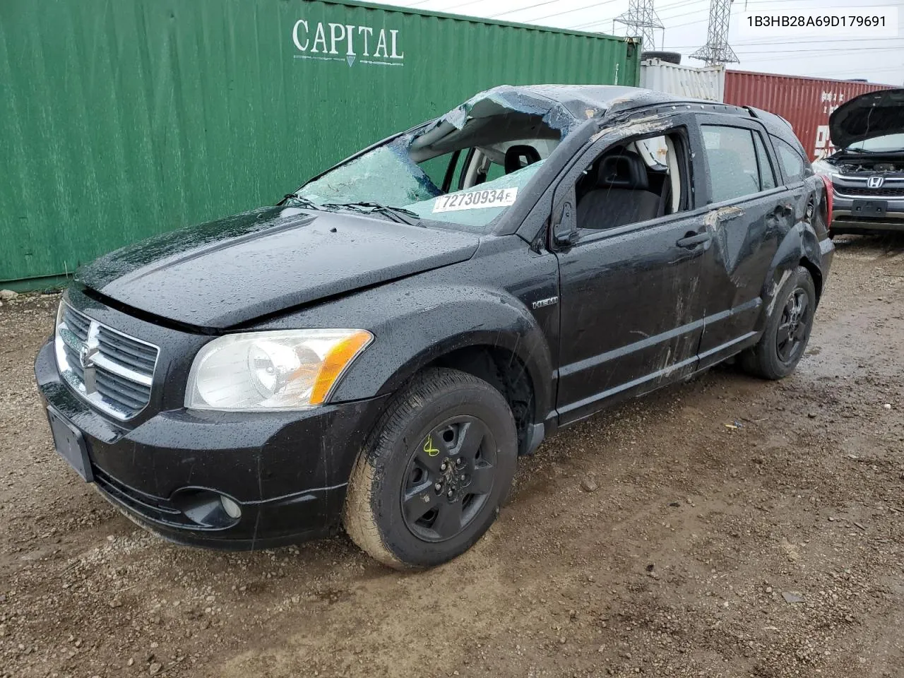 2009 Dodge Caliber Se VIN: 1B3HB28A69D179691 Lot: 72730934