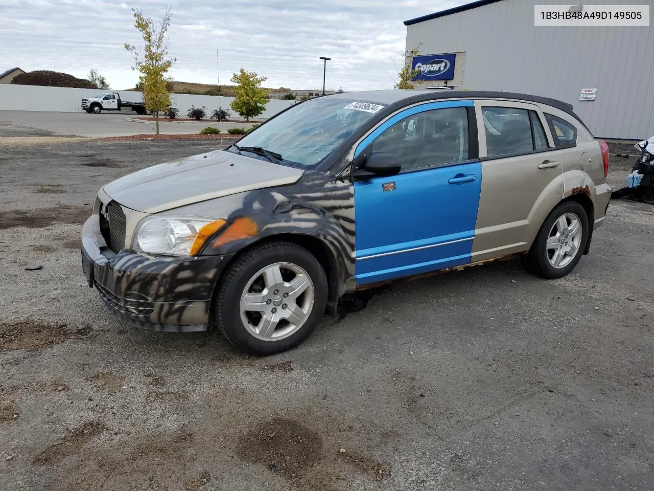 2009 Dodge Caliber Sxt VIN: 1B3HB48A49D149505 Lot: 74309634