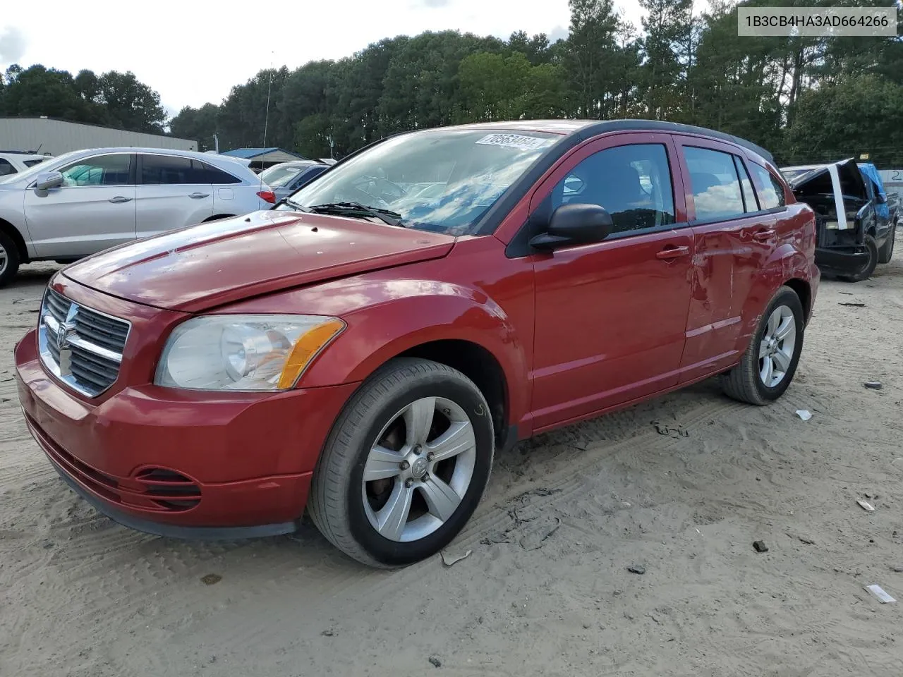 2010 Dodge Caliber Sxt VIN: 1B3CB4HA3AD664266 Lot: 70563464