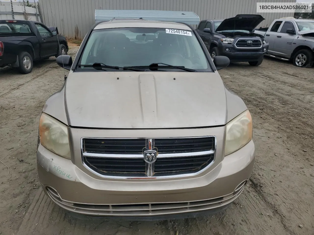 2010 Dodge Caliber Sxt VIN: 1B3CB4HA2AD536021 Lot: 72540154