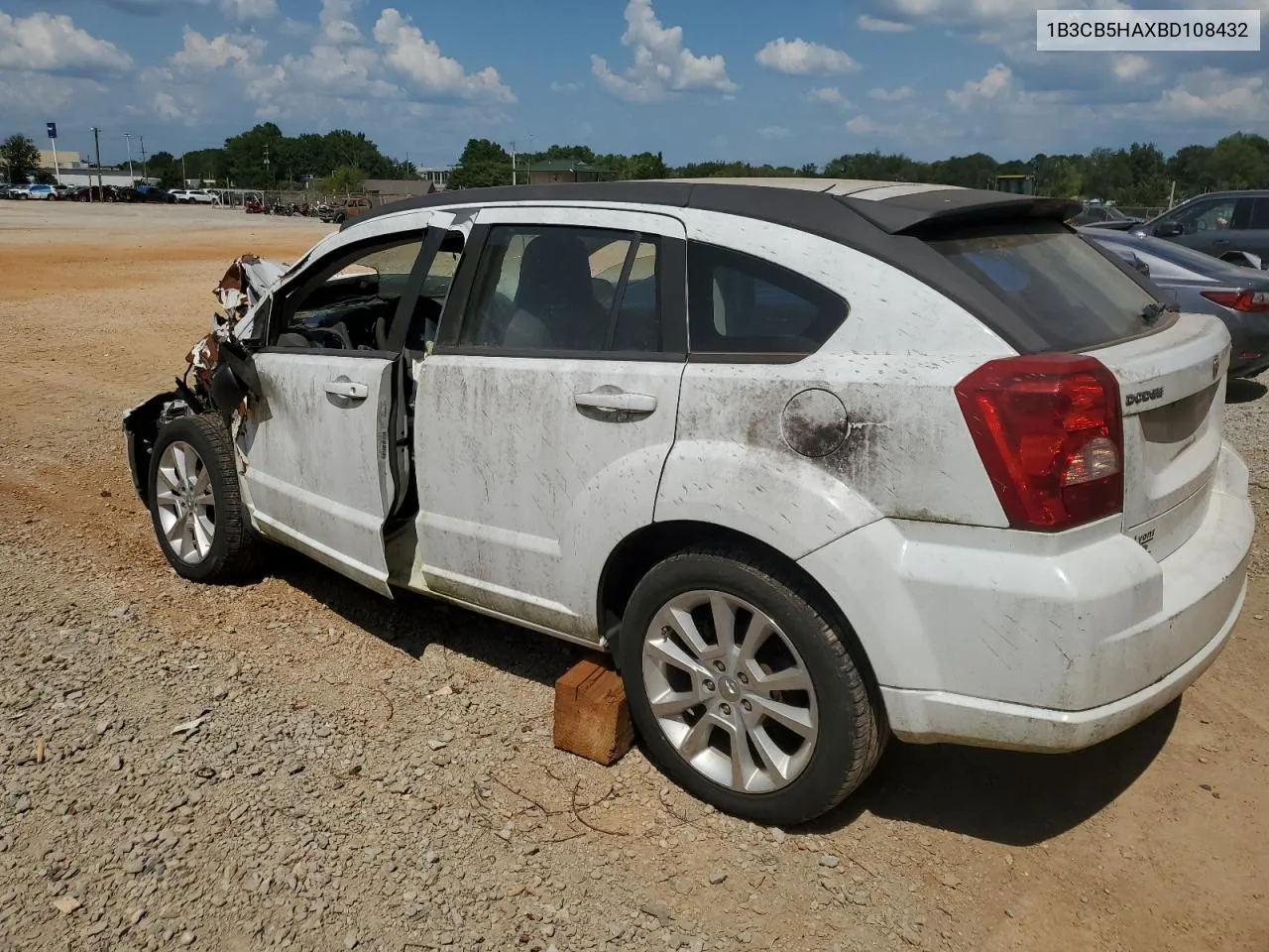 2011 Dodge Caliber Heat VIN: 1B3CB5HAXBD108432 Lot: 65934884