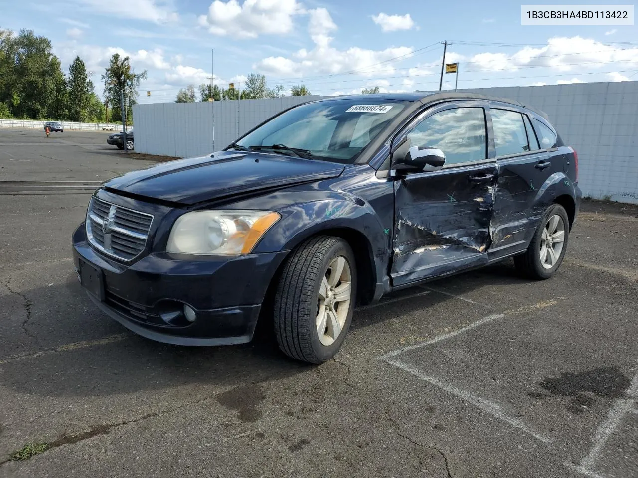 2011 Dodge Caliber Mainstreet VIN: 1B3CB3HA4BD113422 Lot: 68666674