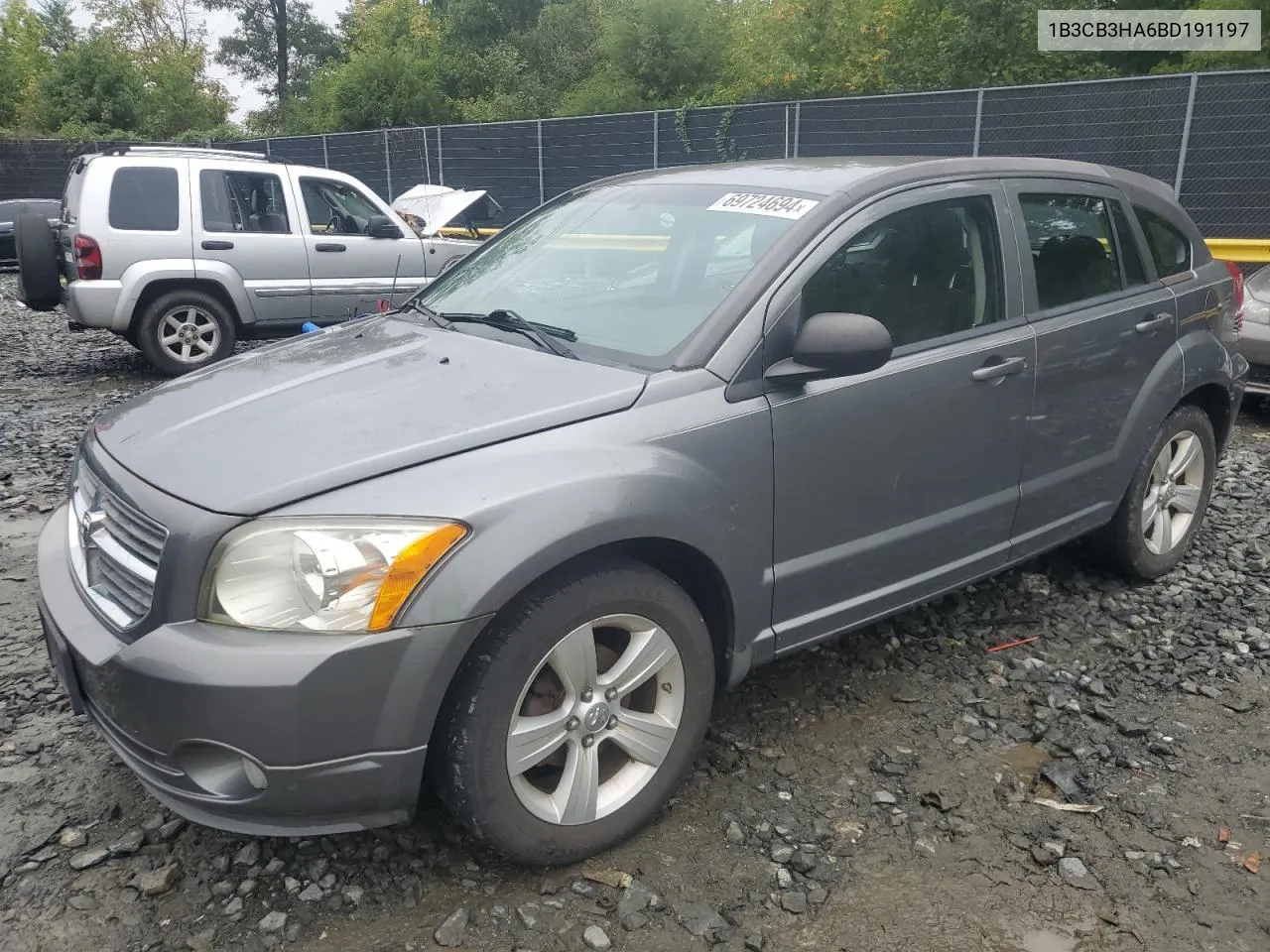 2011 Dodge Caliber Mainstreet VIN: 1B3CB3HA6BD191197 Lot: 69724694