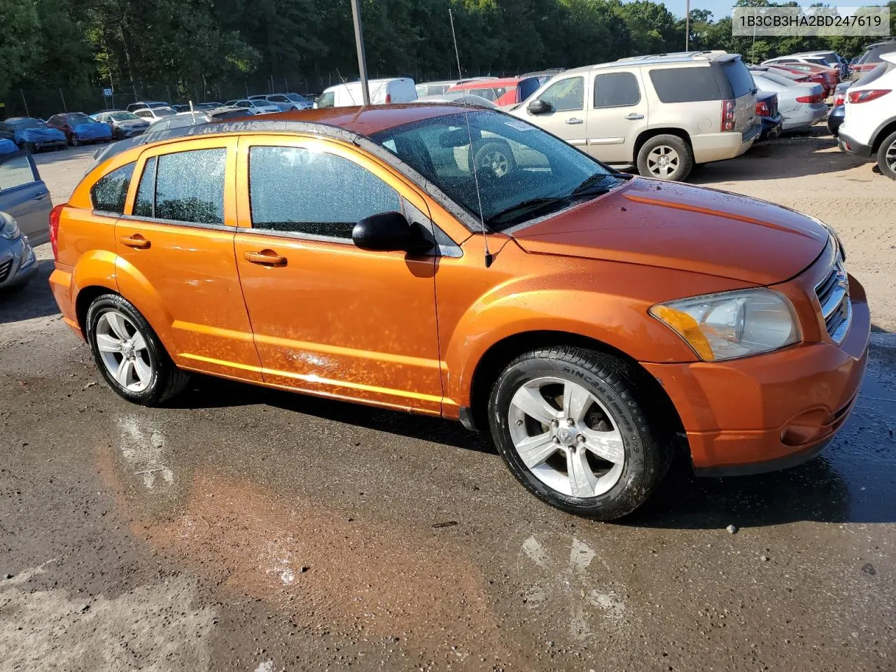 2011 Dodge Caliber Mainstreet VIN: 1B3CB3HA2BD247619 Lot: 70220264