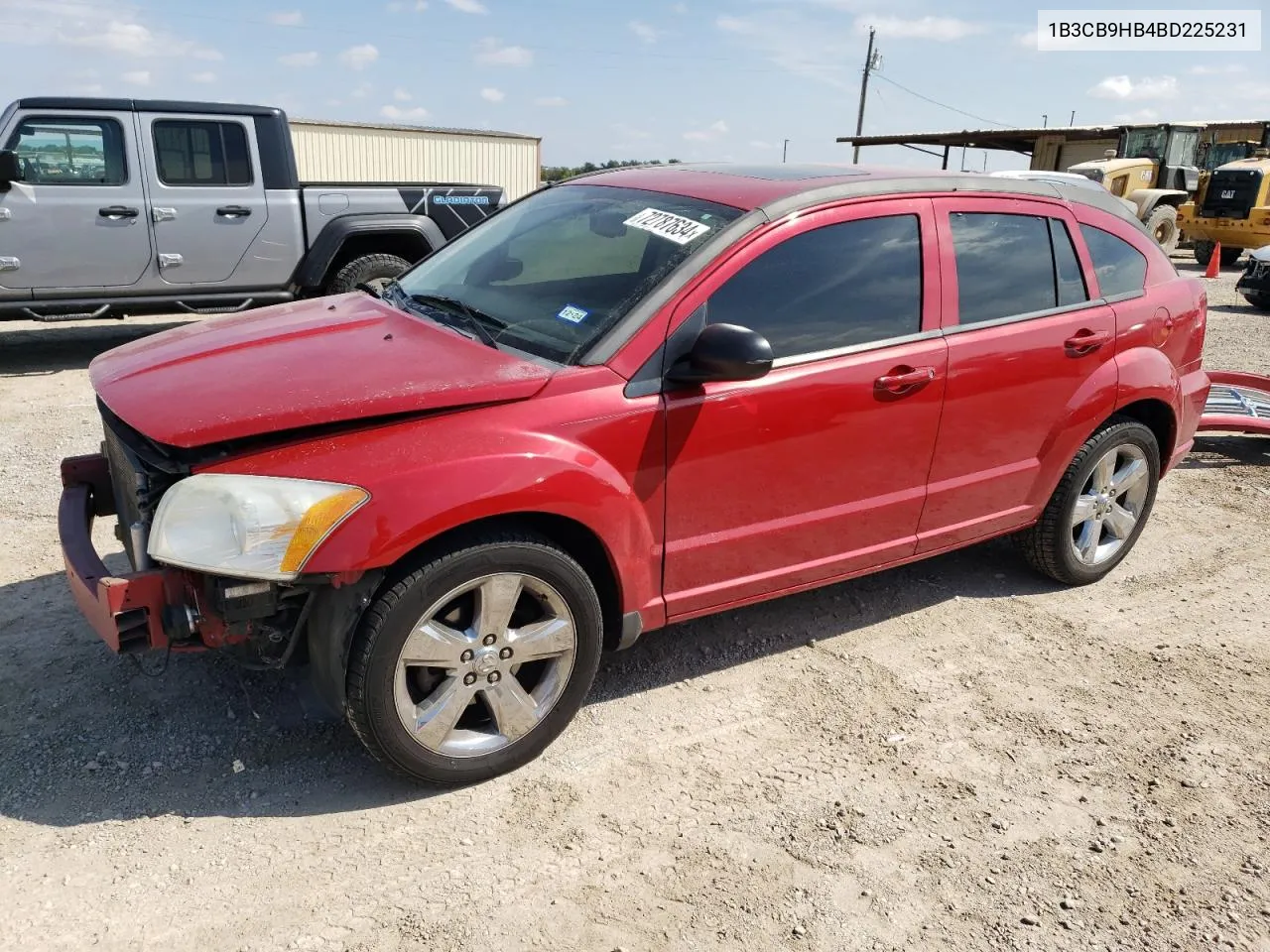 2011 Dodge Caliber Uptown VIN: 1B3CB9HB4BD225231 Lot: 72787634