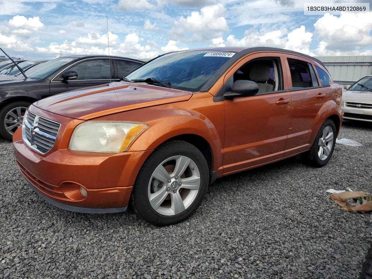 2011 Dodge Caliber Mainstreet VIN: 1B3CB3HA4BD120869 Lot: 73886924