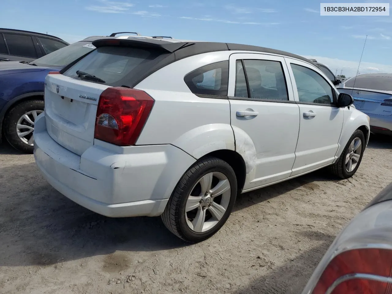 2011 Dodge Caliber Mainstreet VIN: 1B3CB3HA2BD172954 Lot: 74735674