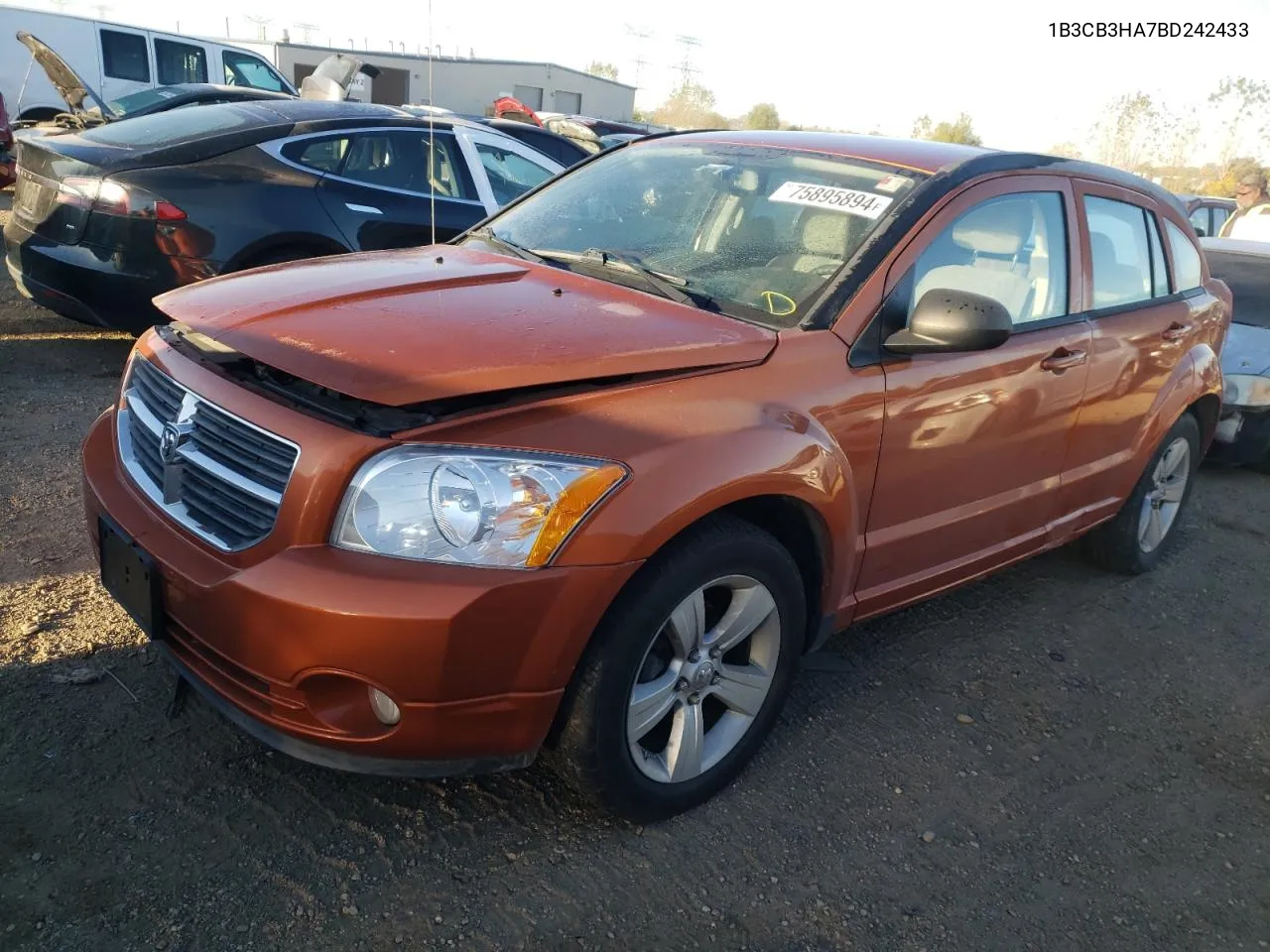 2011 Dodge Caliber Mainstreet VIN: 1B3CB3HA7BD242433 Lot: 75895894