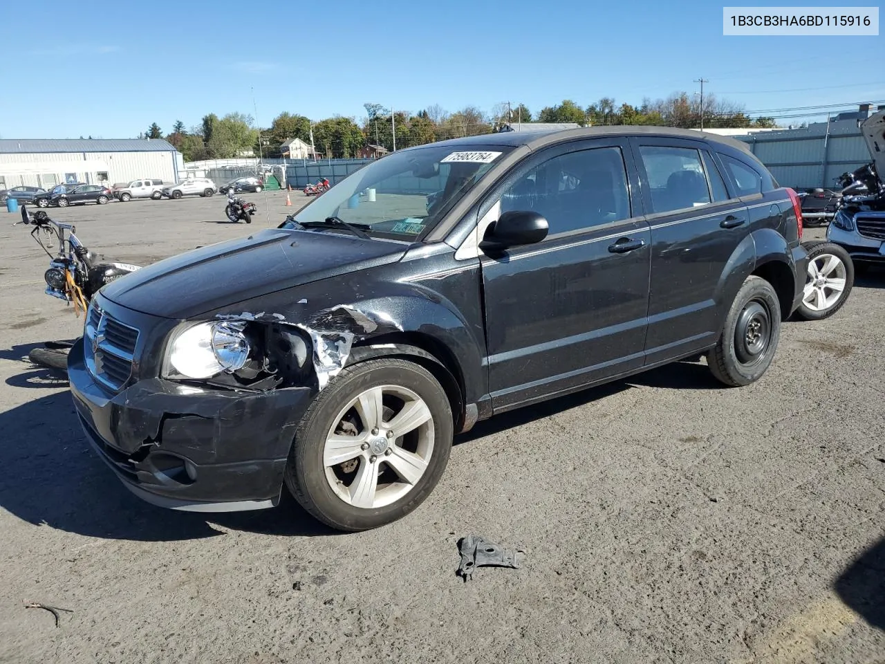 1B3CB3HA6BD115916 2011 Dodge Caliber Mainstreet