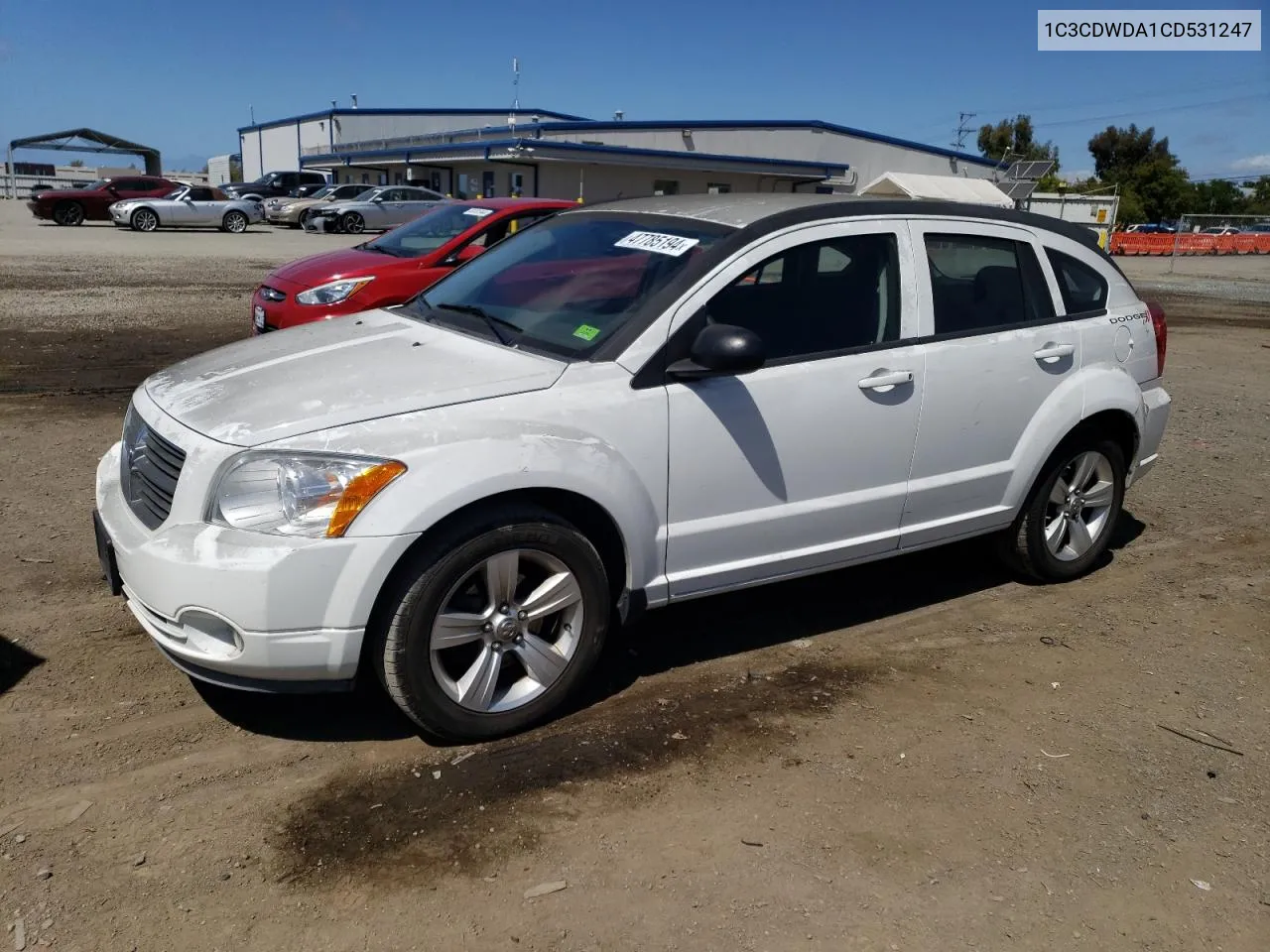 2012 Dodge Caliber Sxt VIN: 1C3CDWDA1CD531247 Lot: 47785194