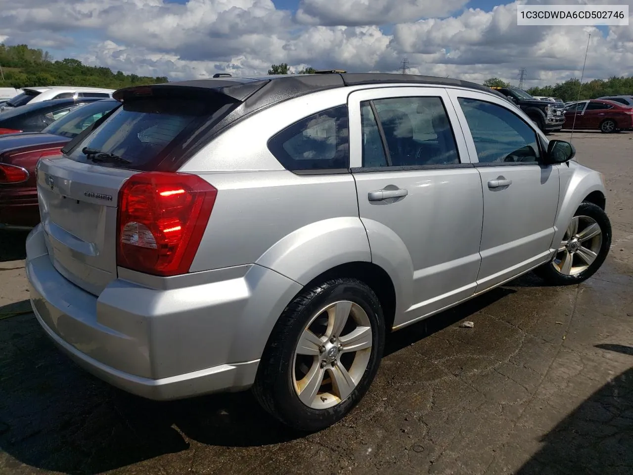 2012 Dodge Caliber Sxt VIN: 1C3CDWDA6CD502746 Lot: 70399044