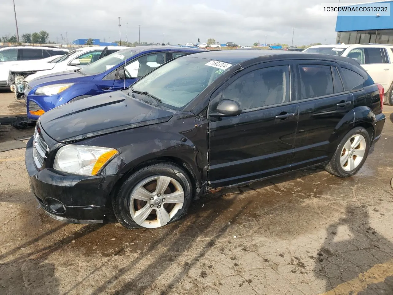 2012 Dodge Caliber Sxt VIN: 1C3CDWDA6CD513732 Lot: 71803224